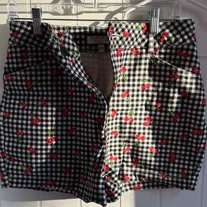 Bagatelle Gingham Shorts with Cherry 🍒 Accents